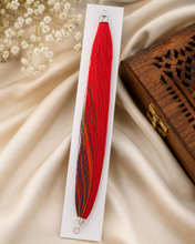 Silver Red Thread Bracelet – Multicolor Sacred Strand Design
