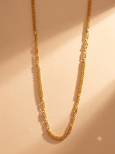 Premium Gold Finish Designer Braided Link Chain for Men & Women