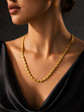 Luxury Solid Gold Geometric Link Chain