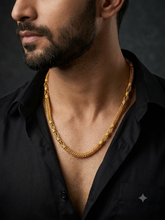 Designer Golden Fancy Chain | Premium Imitation Jewellery | Elegant Long Chain