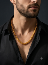Royal Textured Byzantine Gold-Plated Chain