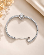 925 Sterling Silver Eternal Knot Tennis Bracelet – Sparkling Crystal Design